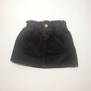 Zara Kids Corduroy Paper-bag Skirt